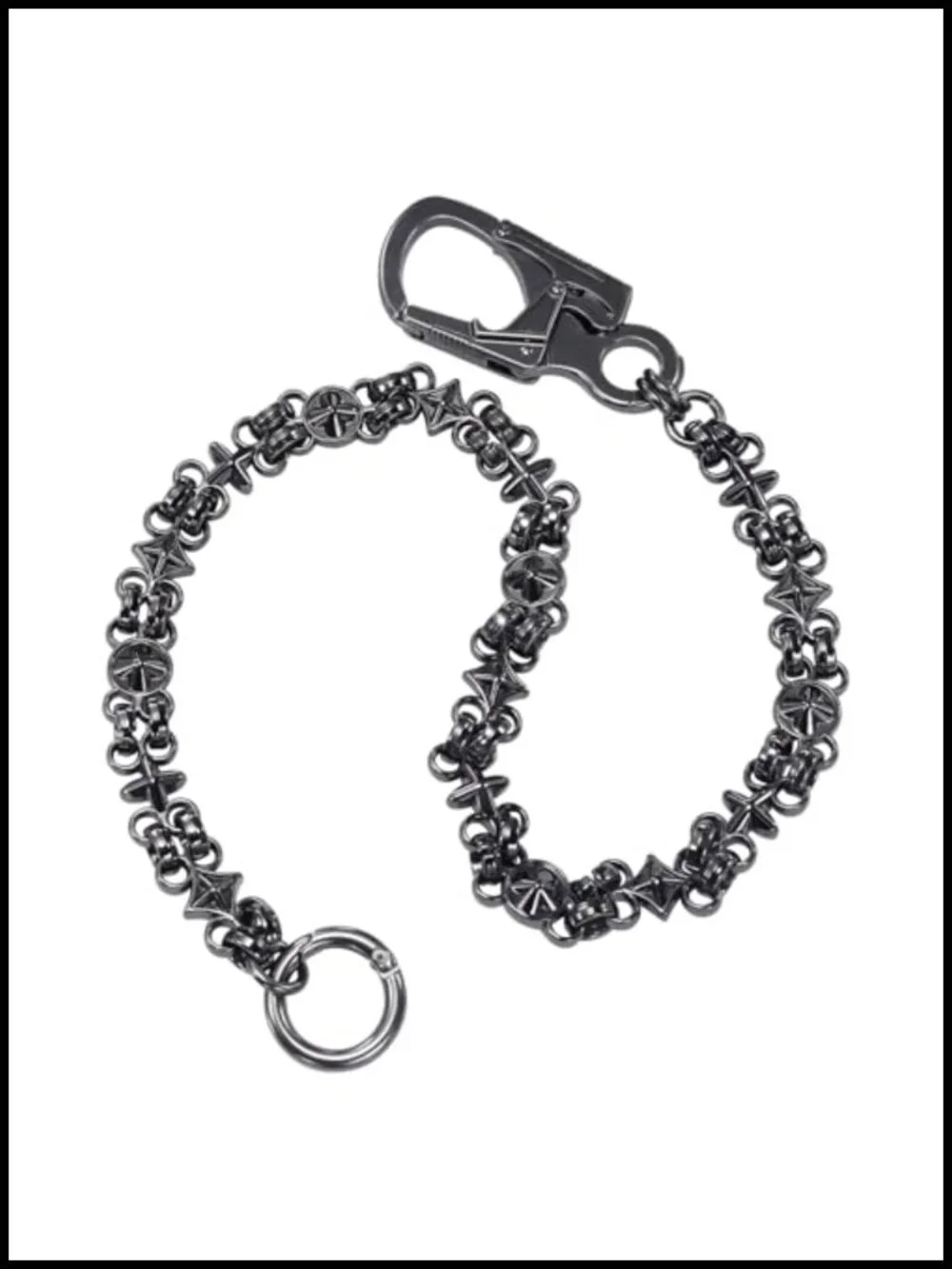 Heavy Duty Wallet Chain Hip Hop Punk Style Belt to Pant Chain Zinc Alloy